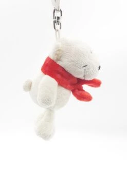 Nici 25950 Schlüsselanhänger Eisbär Mit Rotem Schal 10cm Plüsch Polar Bär -Nici 25950 3
