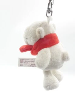Nici 25950 Schlüsselanhänger Eisbär Mit Rotem Schal 10cm Plüsch Polar Bär -Nici 25950 4
