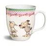 Nici 32558 Porzellantasse Schafe Jolly Elsa & Gustav Beige Kaffeetasse Teetasse