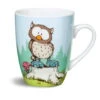 Nici 35923 Porzellan-Tasse Eule Oscar Forest Friends Kaffeetasse Teetasse