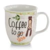 Nici 42554 Tasse Porzellantasse Faultier Slow Joe Coffee To Slow 9,5x10cm