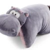 Nici 47983 Kuscheltierkissen 2in1 Nilpferd DJ Nilbert 40x30cm Wild Friends GREEN